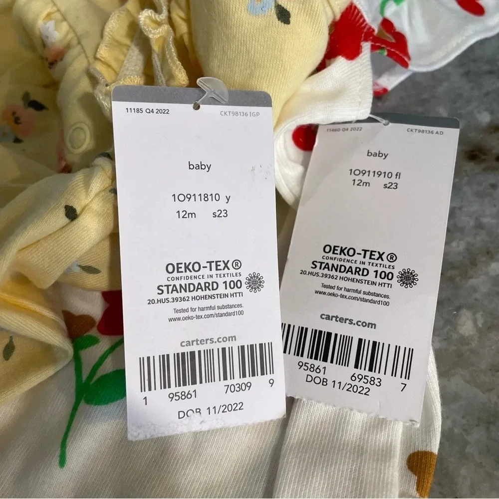 NEW Carter’s - Set of 2 Floral Onesies